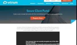 
							         Secure Client Portal with Vitrium Central User Portal - Vitrium Security								  
							    