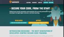 
							         Secure Code Warrior: Secure Code Training for Developers								  
							    