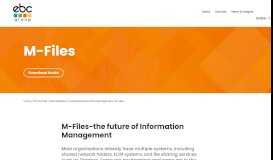 
							         Secure Document Delivery Portal from M-Files - EBC Group								  
							    
