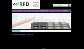 
							         Secure Document Exchange | Richard Place Dobson | Chartered ...								  
							    