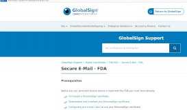 
							         Secure E-Mail - FDA - GMO GlobalSign								  
							    