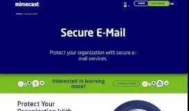 
							         Secure e-mail | Mimecast								  
							    