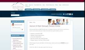 
							         Secure E-Mail through Patient Portal | Rocky Mountain Primary Care								  
							    