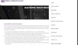 
							         Secure Electronic Health Records | Derick Dermatology								  
							    