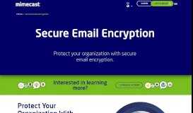 
							         Secure Email Encryption | Mimecast								  
							    