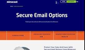 
							         Secure email options | Mimecast								  
							    