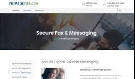 
							         Secure Fax & Messaging – Providerflow								  
							    