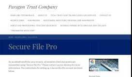 
							         Secure File Pro – Paragon Trust Company								  
							    