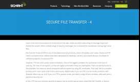 
							         Secure File Transfer | Signiant File Transfer Software								  
							    
