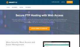 
							         Secure FTP Hosting with Web Access - SmartFile								  
							    