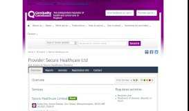 
							         Secure Healthcare Ltd - CQC								  
							    