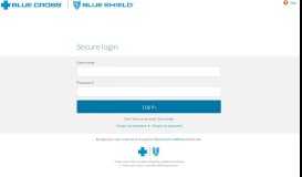 
							         Secure login - Blue Cross								  
							    