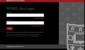 
							         Secure Login - WUSTL Key - Washington University in St. Louis								  
							    