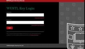 
							         Secure Login - WUSTL Key - Washington University								  
							    