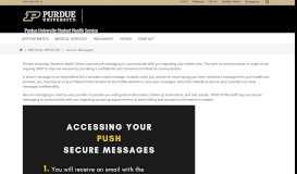 
							         Secure Messages - Purdue University								  
							    