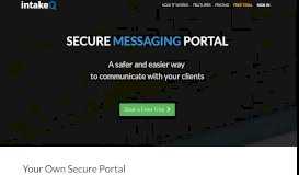 
							         Secure Messaging Portal - IntakeQ								  
							    