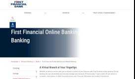 
							         Secure Online Banking | First Financial Bank in Texas								  
							    