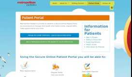 
							         Secure Online Patient Portal | Metropolitan Pediatrics | Pediatrics ...								  
							    