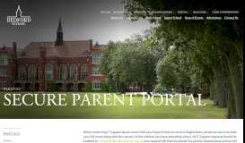 
							         Secure Parent Portal - Bedford School								  
							    