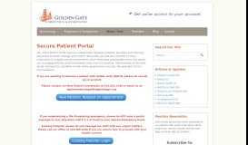 
							         Secure Patient Portal - Golden Gate OBGYN								  
							    