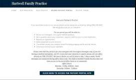 
							         Secure Patient Portal | Hartwell Family Practice								  
							    