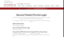 
							         Secure Patient Portal Login | Birmingham Gastroenterology Associates								  
							    