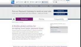 
							         Secure Payment Gateway | American Express®								  
							    