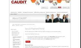 
							         Secure Payment Portal | CAUDIT								  
							    