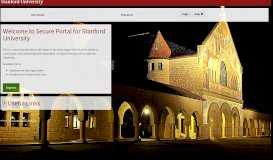 
							         Secure Portal for Stanford University								  
							    