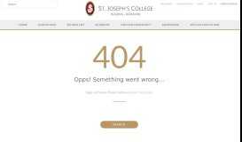 
							         Secure | St. Joseph's College								  
							    