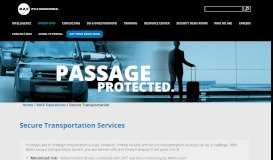 
							         Secure Transportation Services | Max Security								  
							    