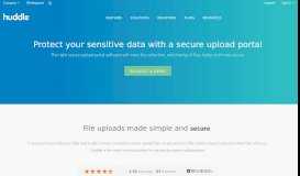 
							         Secure Upload Portal | Huddle								  
							    