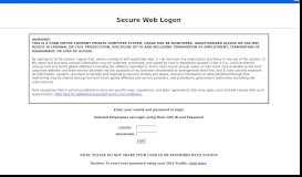 
							         Secure Web Login								  
							    