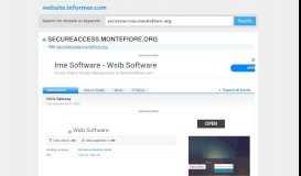 
							         secureaccess.montefiore.org at WI. Citrix Gateway								  
							    