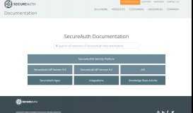 
							         SecureAuth IdP Documentation Portal - SecureAuth IdP - Global Site								  
							    