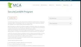 
							         SecureCareMN Program - Minnesota Chiropractic Association								  
							    