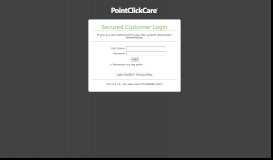 
							         Secured Customer Login - HCR ManorCare® Login | PointClickCare ...								  
							    