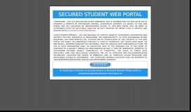 
							         secured student web portal - Sathyabama								  
							    