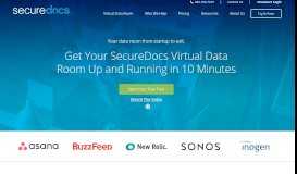 
							         SecureDocs: Virtual Data Rooms								  
							    