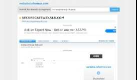 
							         securegateway.slb.com at WI. Instant Virtual Extranet								  
							    