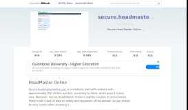 
							         Secure.headmasteronline.com website. HeadMaster Online.								  
							    