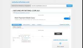 
							         secure.myintimo.com.au at WI. Intimo Lingerie - Website Informer								  
							    