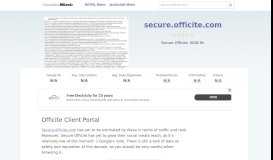 
							         Secure.officite.com website. Officite Client Portal.								  
							    