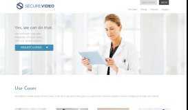 
							         SecureVideo: HIPAA-Compliant Videoconferencing								  
							    