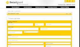 
							         Securiguard Login - Securiguard - Securiguard Jobs								  
							    