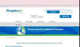 
							         Security And Identity Protection | Peoples Bank								  
							    
