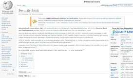
							         Security Bank - Wikipedia								  
							    
