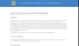 
							         Security Cooperation Information Portal								  
							    