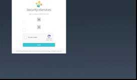 
							         Security eServices: Login								  
							    