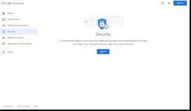 
							         Security - Google Account								  
							    